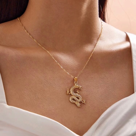ShopAllThings Jewelry - 3/$30 💛 Dragon Pendant Necklace